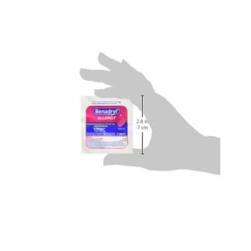 Benadryl 25/2s Display Box 25 Packets of 2 Pills, For Fever