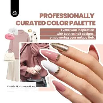 Beetles Gel Nail Polish 25 Colors Gel Polish Set Nude Pink Red Blue Gel Polish Chic Outfits Collection with 3Pcs Base Top Coat Gel Manicure Kit Salon DIY Home Valentine's Day Gift for Women