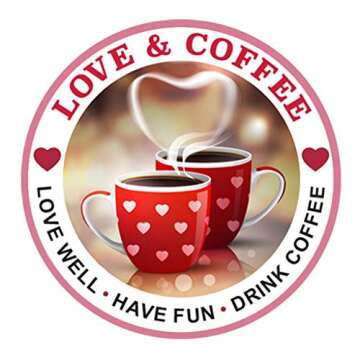 Romantic Coffee Flavors Sampler for Coffee Lovers | Sampler 8 Fun Delicious Fresh Roasted Gourmet Coffees with Love-Inspired Flavor Names and Descriptions on Labels