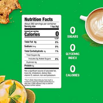 Pyure Organic Stevia Blend | Granulated All-Purpose - White Sugar Substitute | Zero Carb, Zero Sugar, Zero Calorie | Plant-Based Stevia and Erythritol Sweetener for Keto Friendly Food | 2.5 lb (40 oz)