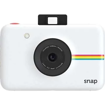 Zink Polaroid Snap Instant Digital Camera (White) with ZINK Zero Ink Printing Technology