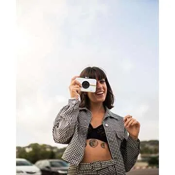 Zink Polaroid Snap Instant Digital Camera (White) with ZINK Zero Ink Printing Technology