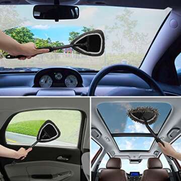 XINDELL Windshield Cleaning Kit - 9pcs Car Detailing Tools