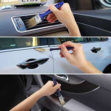 XINDELL Windshield Cleaning Kit - 9pcs Car Detailing Tools