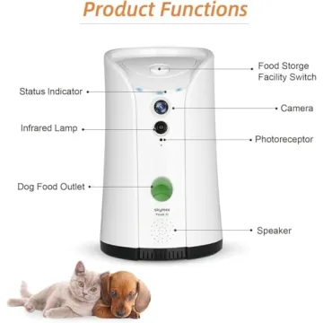 SKYMEE Smart Dog Camera with Treat Dispenser & Night Vision