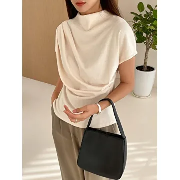 Stylish Mock Neck Tee Top for Women by SweatyRocks