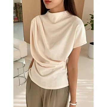 Stylish Mock Neck Tee Top for Women by SweatyRocks