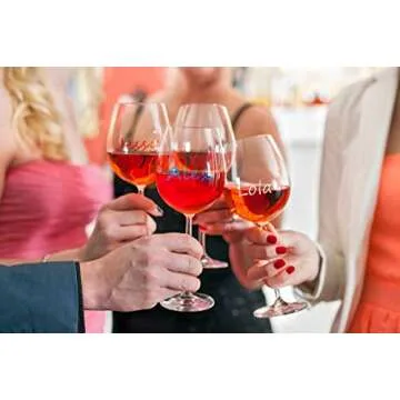 Name It Marker, Metallic Wine Glass Pens, Food Grade Ink in Fun Colors! Personalize Your Drinks Like Wine Charms , Set of 8