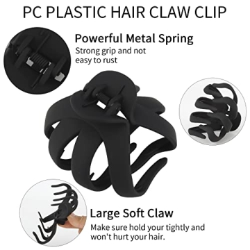 COCIDE 4PCS Hair Claw Clips for Thick Hair Accessory