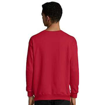 Hanes Men's Ugly Christmas Sweatshirt, Selfie, Medium