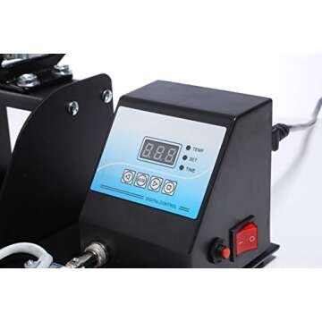 MYSUB Mug Press Machine with 2 Detachable Transfer Sublimation Mats for 7oz-18oz Mug Glass Cans Mug Press, Heat Press Machine, Mug Heat Press for Sublimation Blanks Mug for 8oz-18oz Mugs Tumblers