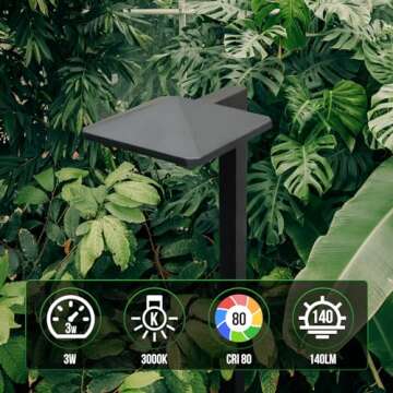 GKOLED 6 Pack Pathway Lights for Safe Outdoor Illumination