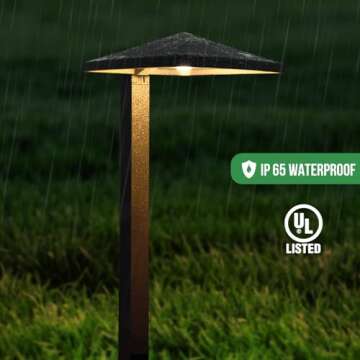 GKOLED 6 Pack Pathway Lights for Safe Outdoor Illumination