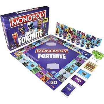 Monopoly: Fortnite Edition Board Game Inspired by Fortnite Video Game Ages 13 & Up