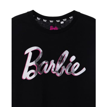 Barbie Women's Short Sleeve T-Shirt in Black Graphic Tee