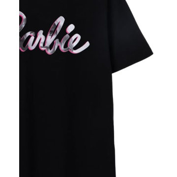 Barbie Women's Short Sleeve T-Shirt in Black Graphic Tee