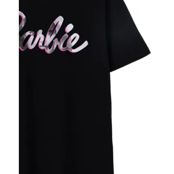Barbie Women's Short Sleeve T-Shirt in Black Graphic Tee