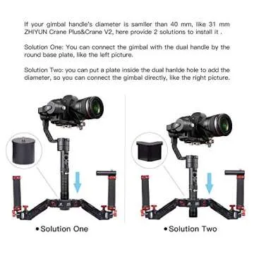 DIGITALFOTO Ares Z Axis Spring Gimbal Dual Handle