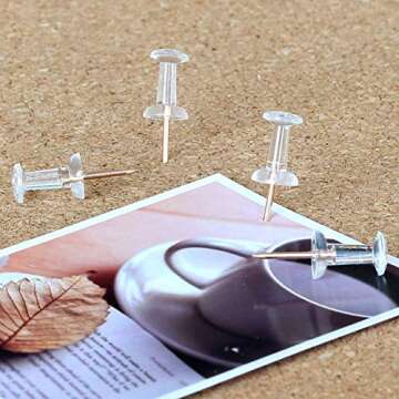 SF ITEM Binder Clips Paper Clips Push Pins Sets with Box for Office,School and Home Supplies (Rose Gold)