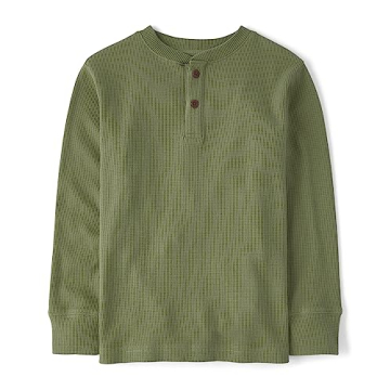 Boys' Thermal Henley Shirt - Canopy Color X-Small