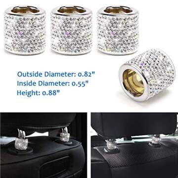 Stunning Bling Car Accessories Set for Women Girls