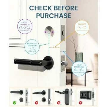 Fingerprint & Keypad Smart Door Lock - Keyless Entry