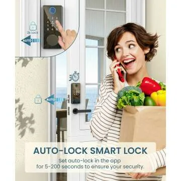 Fingerprint & Keypad Smart Door Lock - Keyless Entry