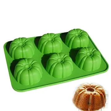 X-Haibei Pumpkin Micro Cake Silicone Mold for Baking and Soap Making