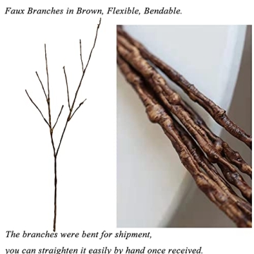 Lifelike 5PCS Curly Willow Branches for Home Decor