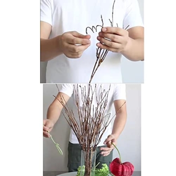 Lifelike 5PCS Curly Willow Branches for Home Decor