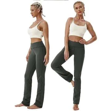BUBBLELIME Women's High Waist Yoga Pants - Tummy Control