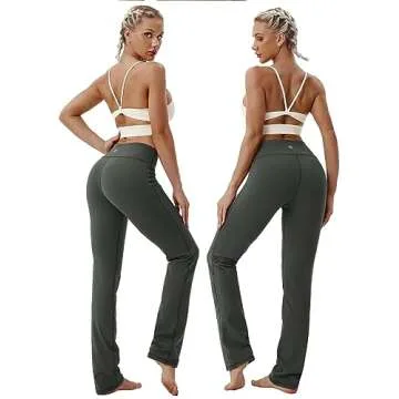 BUBBLELIME Women's High Waist Yoga Pants - Tummy Control