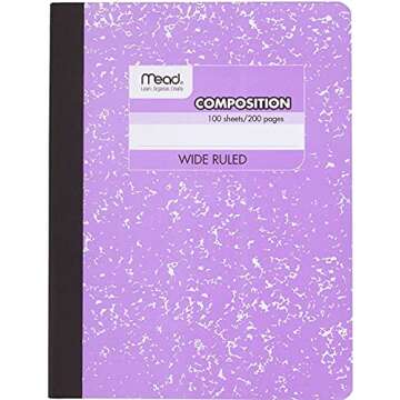 Mead Composition Book 6-Pack in Pastel Colors - Versatile Notebooks