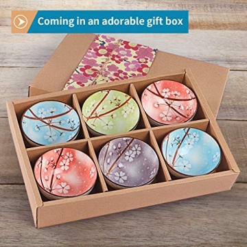 Sakura Bowl Set 10 oz, Perfect for Rice and Soups