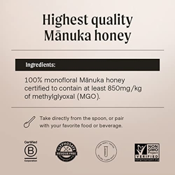 Premium MGO 850+ Manuka Honey from New Zealand | Healthy & Delicious