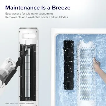 LEVOIT Ultra-Quiet Tower Fan with Smart Sensor 90° Oscillation