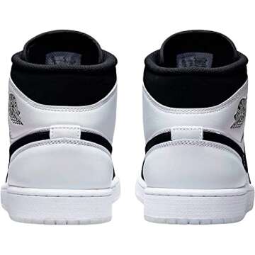 Nike Men's Air Jordan 1 MID SE Shoes, White/Black-multi Color, 9.5