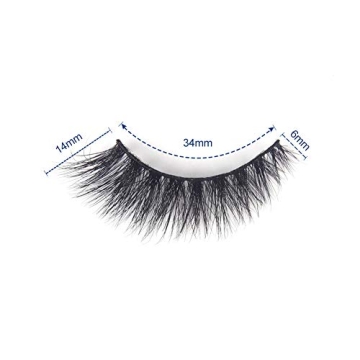 Mink Natural False Eyelashes - Bepholan 3-Pack Cat Eye Lashes
