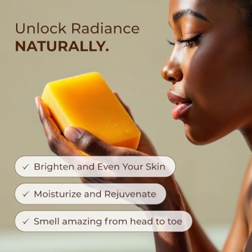 Glo Melanin Organic Turmeric Soap for Bright, Clear Skin