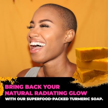 Glo Melanin Organic Turmeric Soap for Bright, Clear Skin