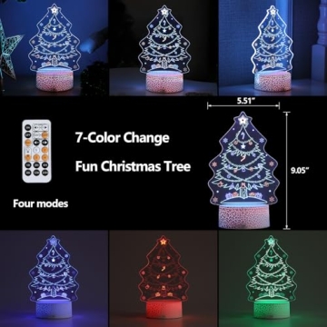 AIHYING Color Changing Christmas Night Light with Remote