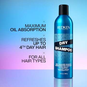 Redken Deep Clean Dry Shampoo | Instantly Refreshes Hair & Absorbs Oil In Between Washes | Dry Shamp...