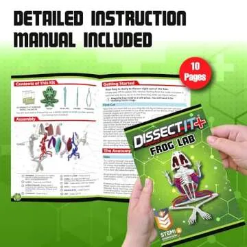 Dissect-It Kit for Kids Plus Upgraded Frog Dissection Toy Kit, Realistic Lab Experience, No Use of Real Frog! No Odor, STEM Toys, Animal Science & Anatomy Home Learning for Kids, Boys, Girls