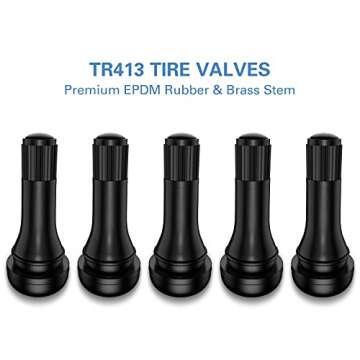 CKAuto TR413 Rubber Tire Valve Stem 5pcs for Safe Driving