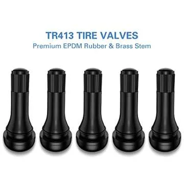 CKAuto TR413 Rubber Tire Valve Stem 5pcs for Safe Driving