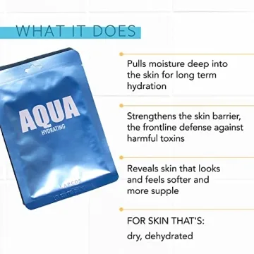 LAPCOS Rejuvenating Sheet Mask Variety Set for Hydration