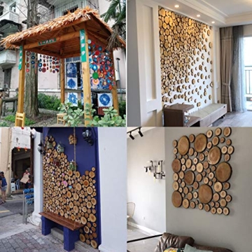 Craft Wood Slices Set - 40 Unfinished Natural Slices