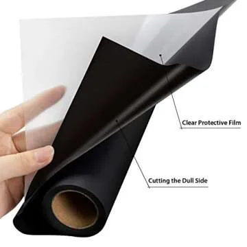 HTVRONT Black Heat Transfer Vinyl for Custom Gifts