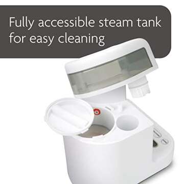 Baby Brezza One Step Glass Baby Food Maker – Auto shut Off, Dishwasher Safe Cooker and Blender to Steam + Puree Organic Food for Infants + Toddlers - 4 Cup Capacity