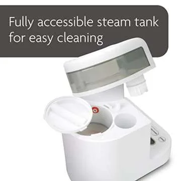 Baby Brezza One Step Glass Baby Food Maker – Auto shut Off, Dishwasher Safe Cooker and Blender to Steam + Puree Organic Food for Infants + Toddlers - 4 Cup Capacity